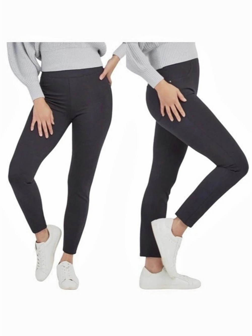 SPANX The Perfect Pant Ankle Pull-On Skinny Leg Pockets Gray Size 1X  #20202P
